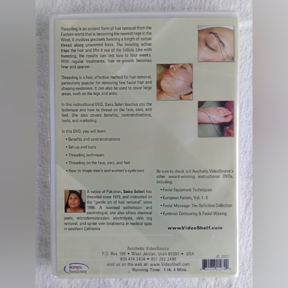 Threading The Ancient Art of Hair Removal Educational DVD Rare 2007 (Sealed) - Picture 2 of 4